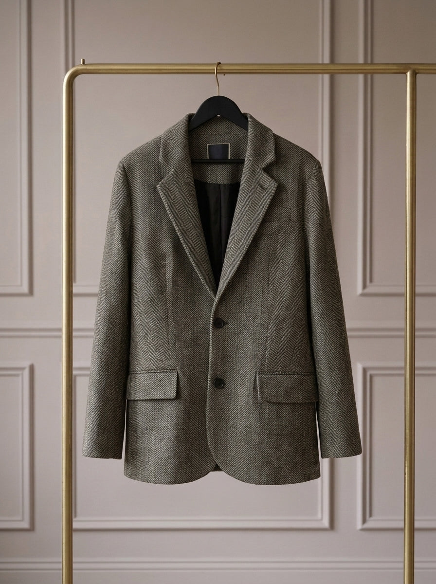 Valentine — Blazer de Espiga con Corte Relajado