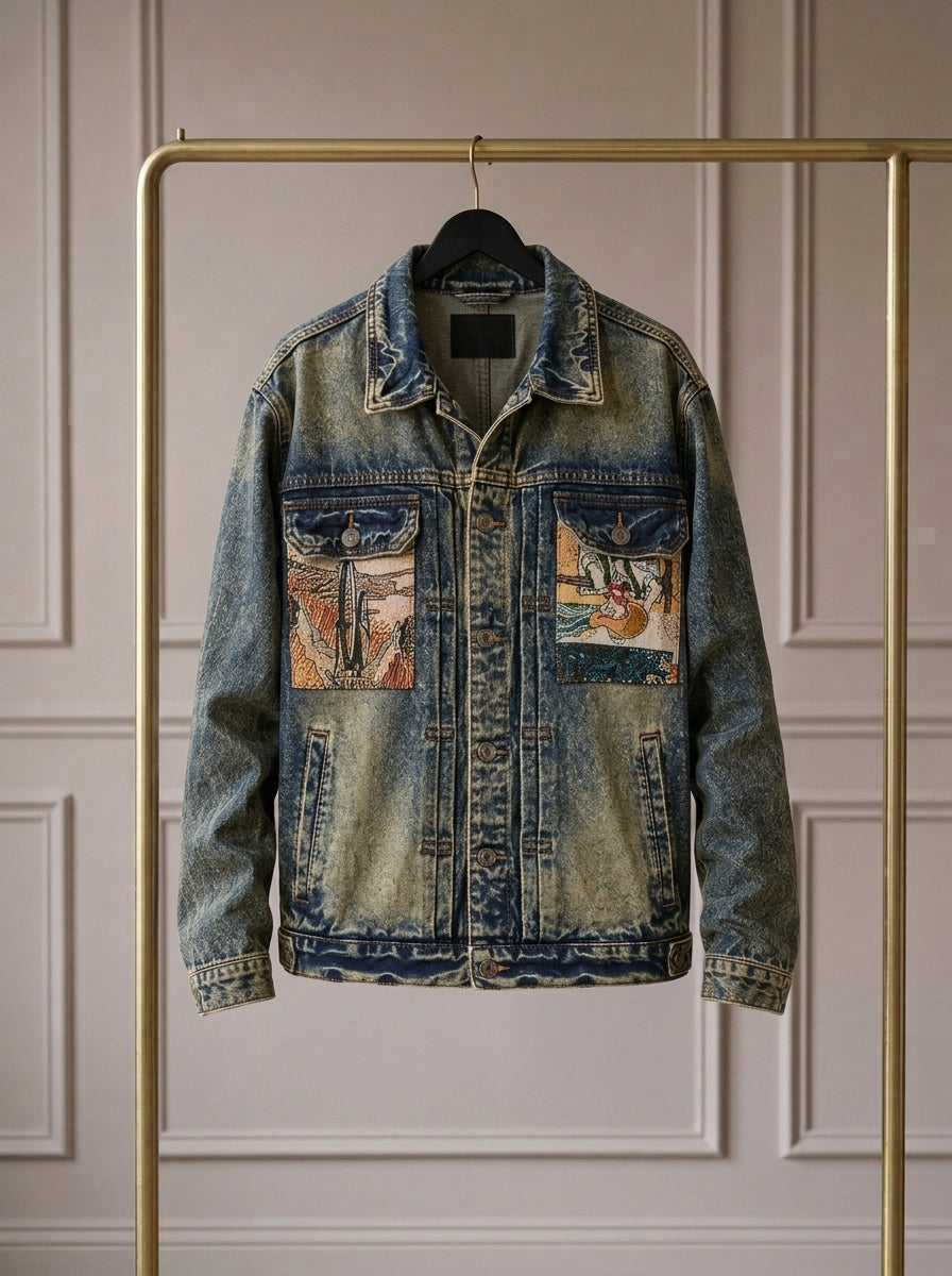 César — Chaqueta Denim Artesanal