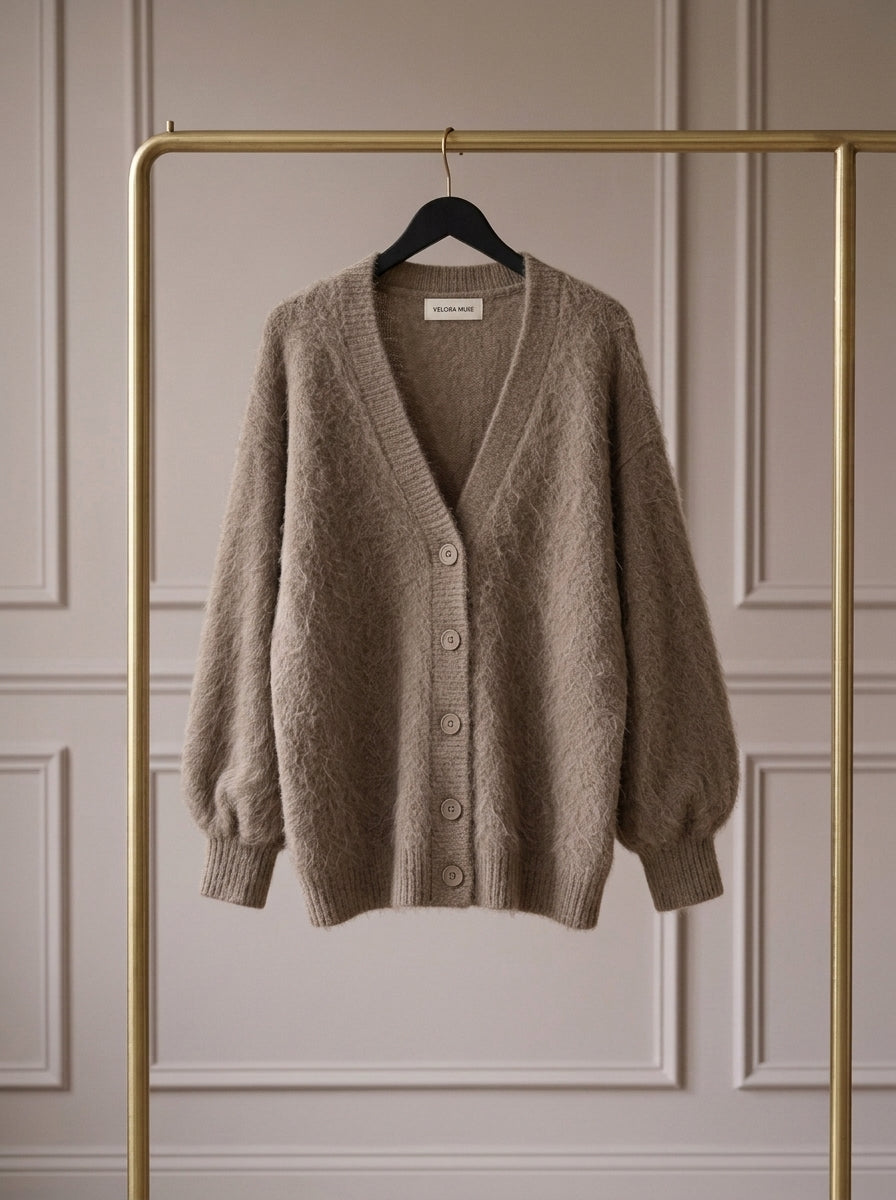 Aveline — Cárdigan de Punto Suave Oversize