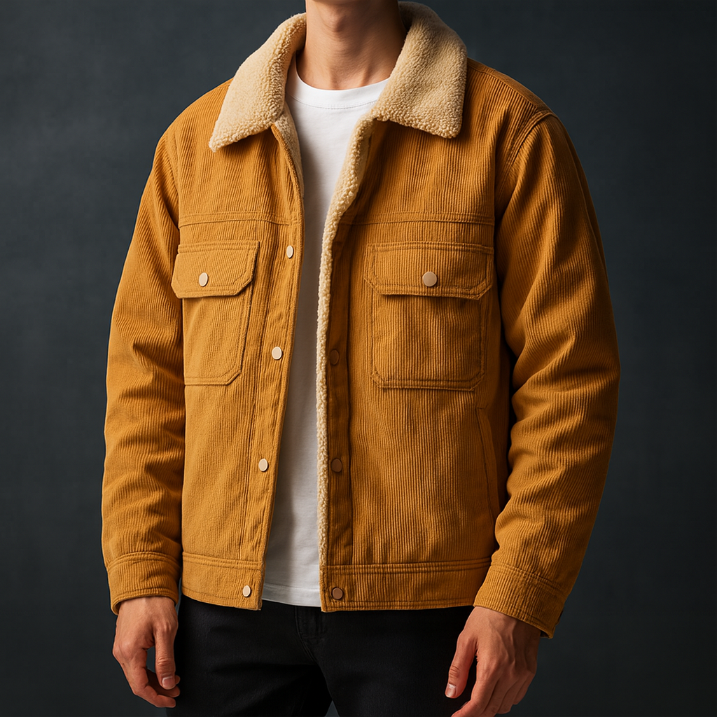 Matías — Chaqueta de Pana con Sherpa