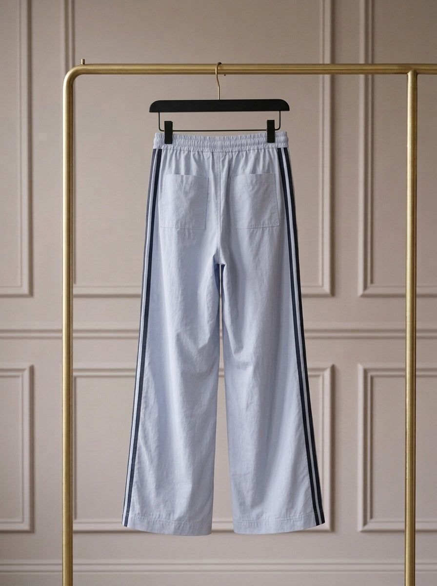 Sérrane — Pantalón Wide-Leg con Banda Lateral