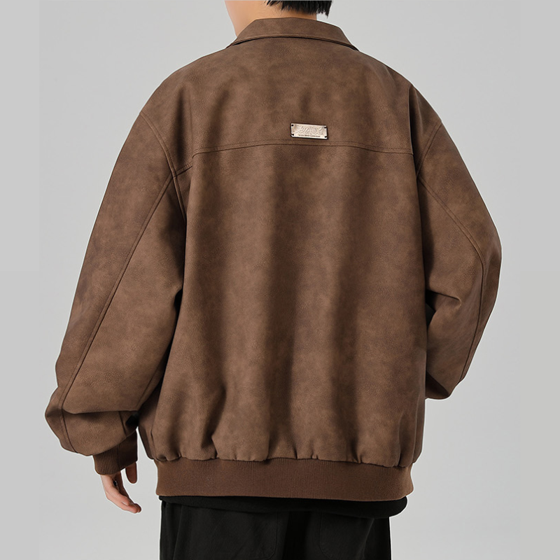 Abel — Chaqueta Bomber Efecto Ante