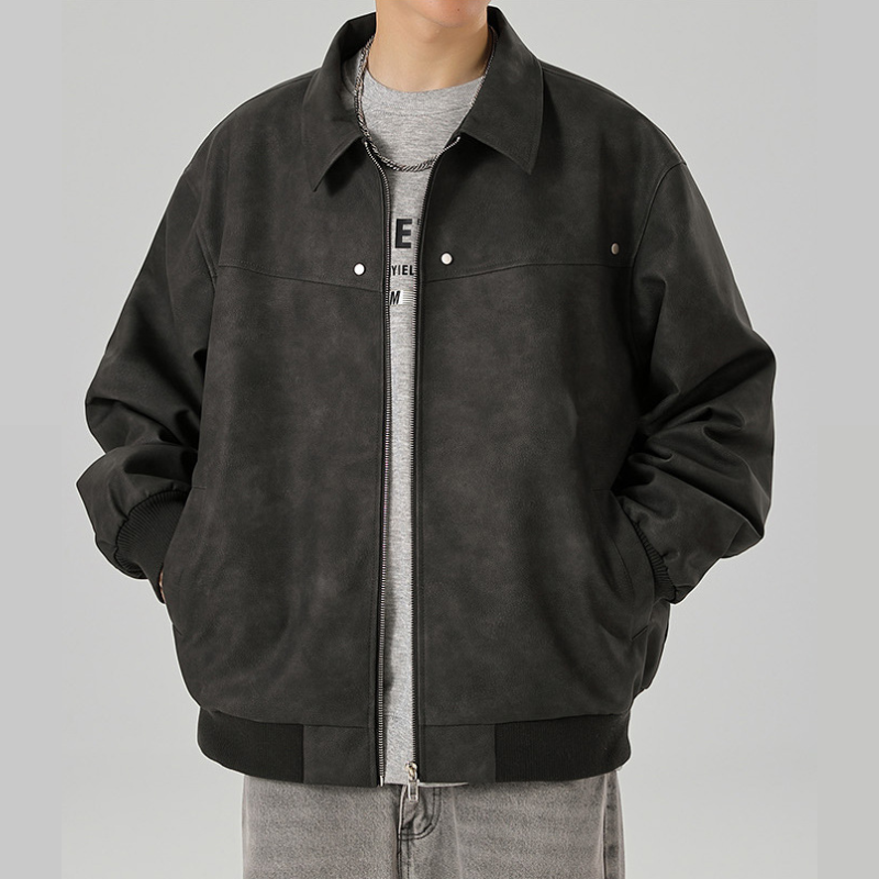 Abel — Chaqueta Bomber Efecto Ante