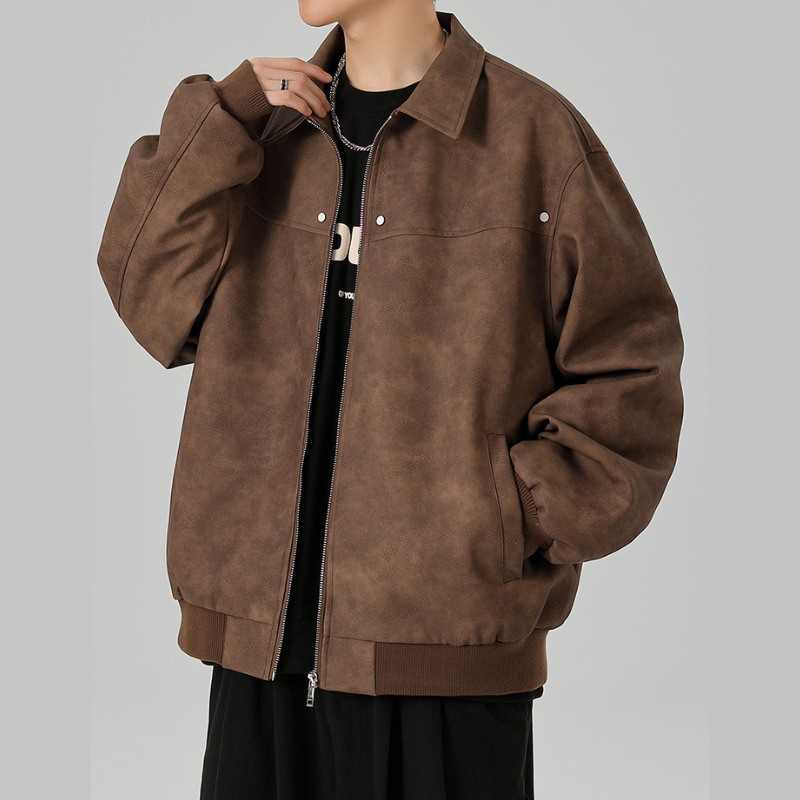 Abel — Chaqueta Bomber Efecto Ante
