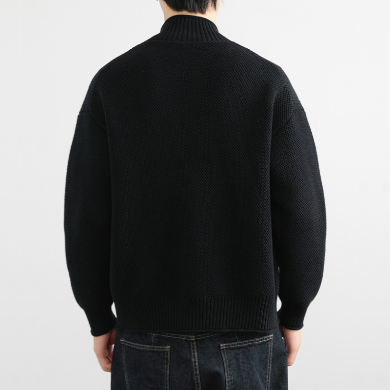 Joel — Chaqueta de Punto Waffle