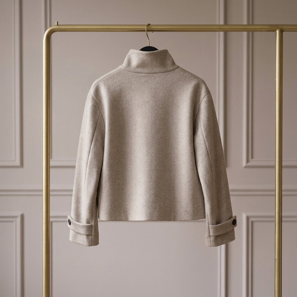 Thaïs — Chaqueta Corta de Cuello Alto Estructurado