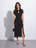 Véspéra — Vestido Midi Floral con Abertura