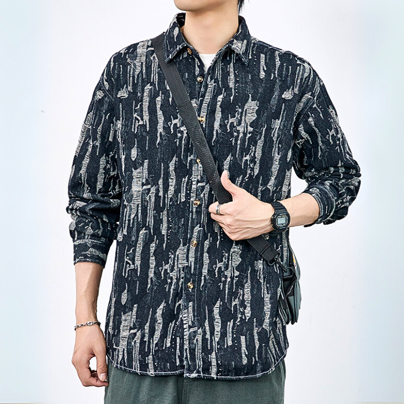 Zayre — Sobrecamisa Denim Efecto Ráfaga