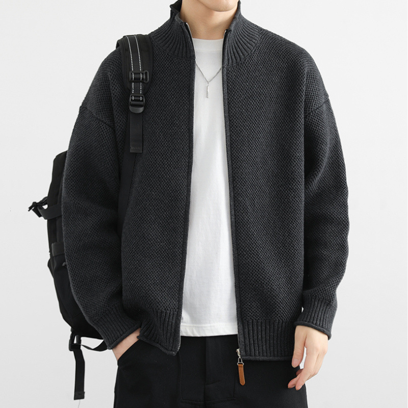 Joel — Chaqueta de Punto Waffle