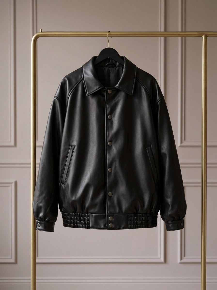 Axel — Chaqueta Bomber Efecto Piel
