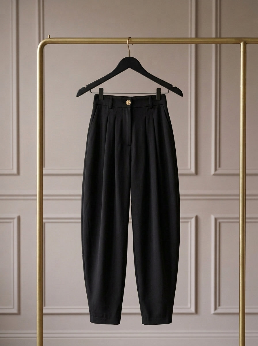 Vaélis — Pantalón Plisado de Cintura Alta