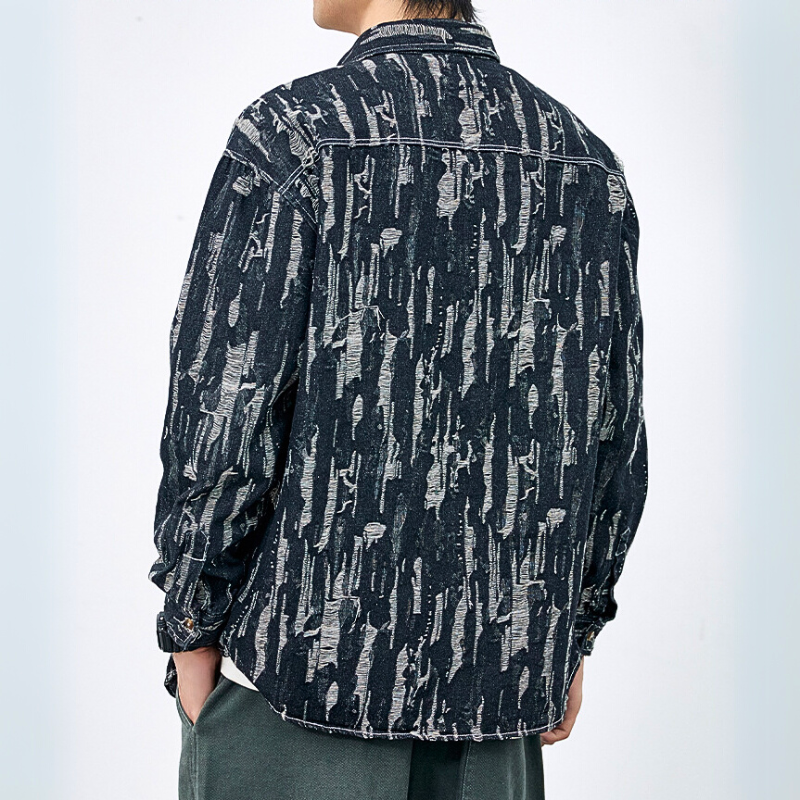 Zayre — Sobrecamisa Denim Efecto Ráfaga
