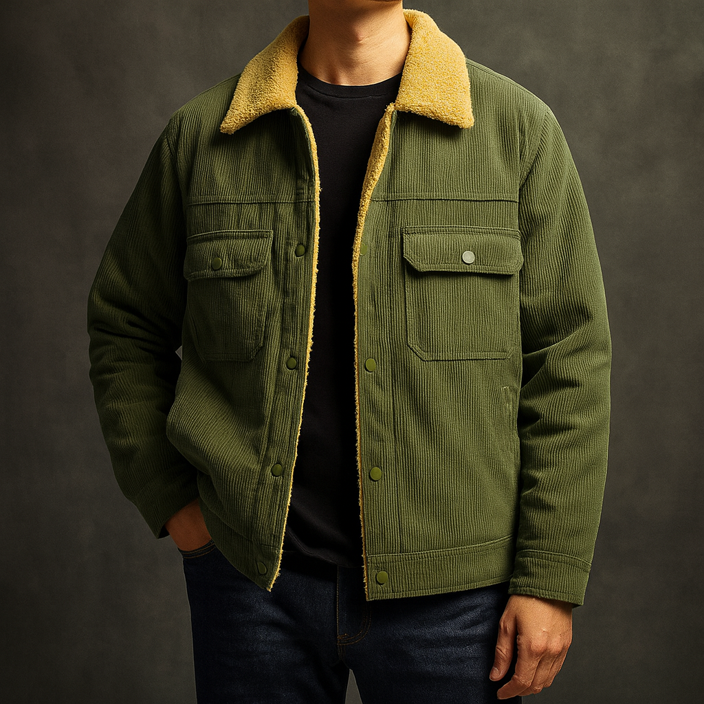 Matías — Chaqueta de Pana con Sherpa