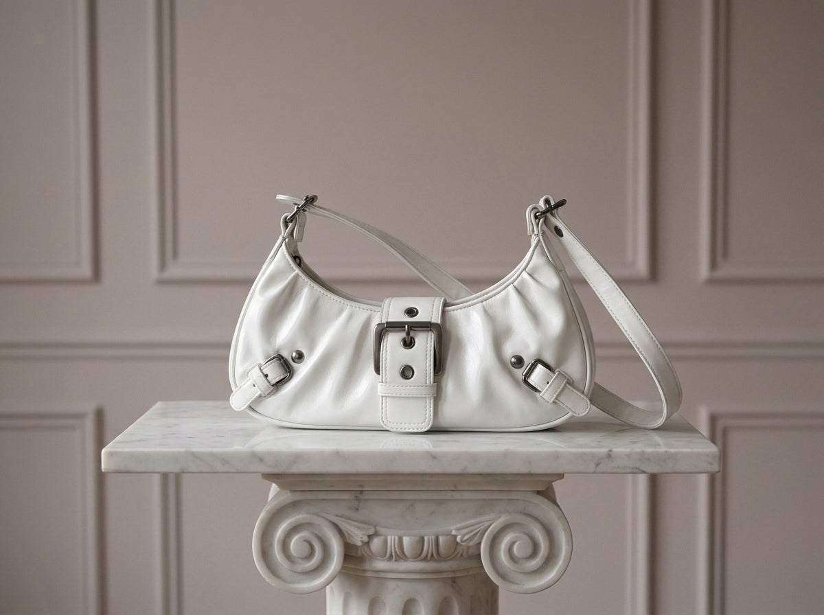 Noctelle — Bolso de Hombro con Doble Hebilla
