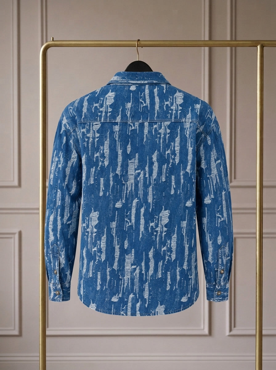 Zayre — Sobrecamisa Denim Efecto Ráfaga