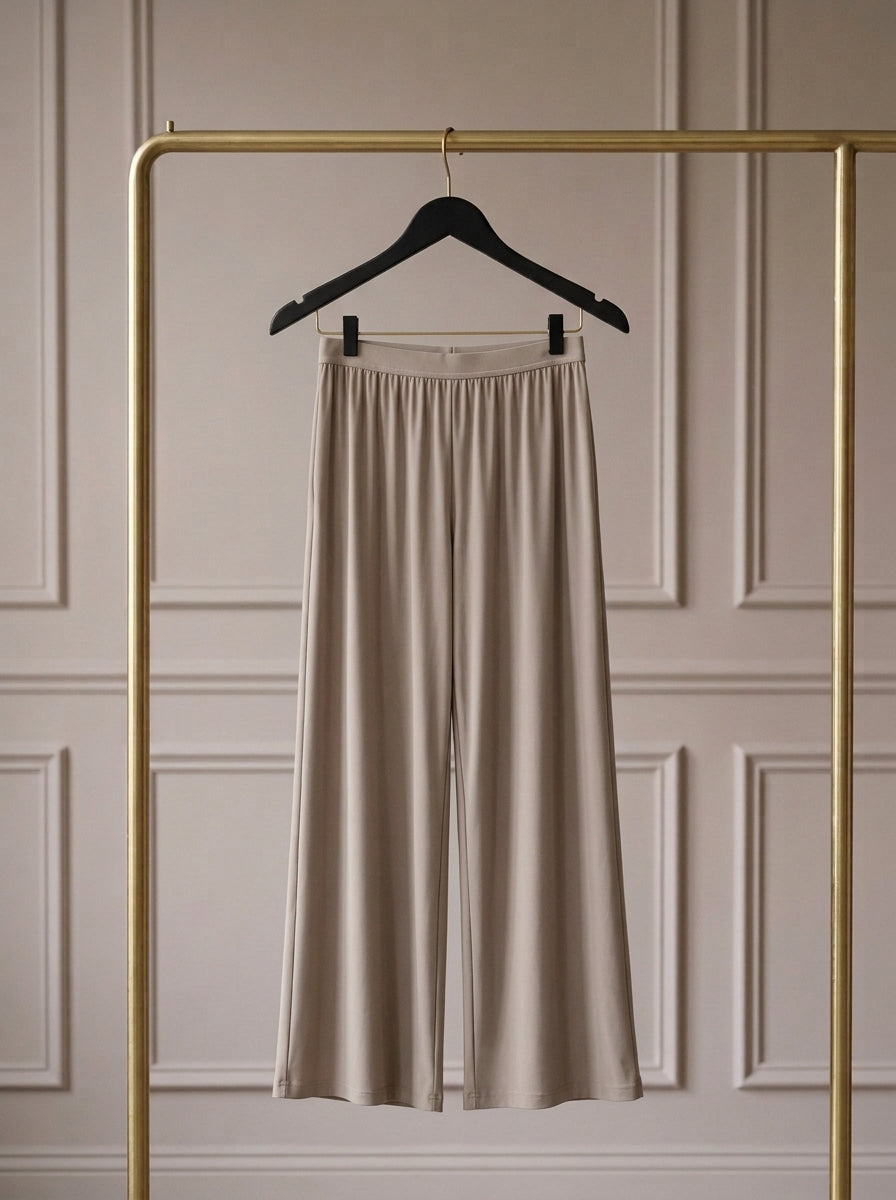 Orelia — Pantalón Palazzo de Caída Fluida