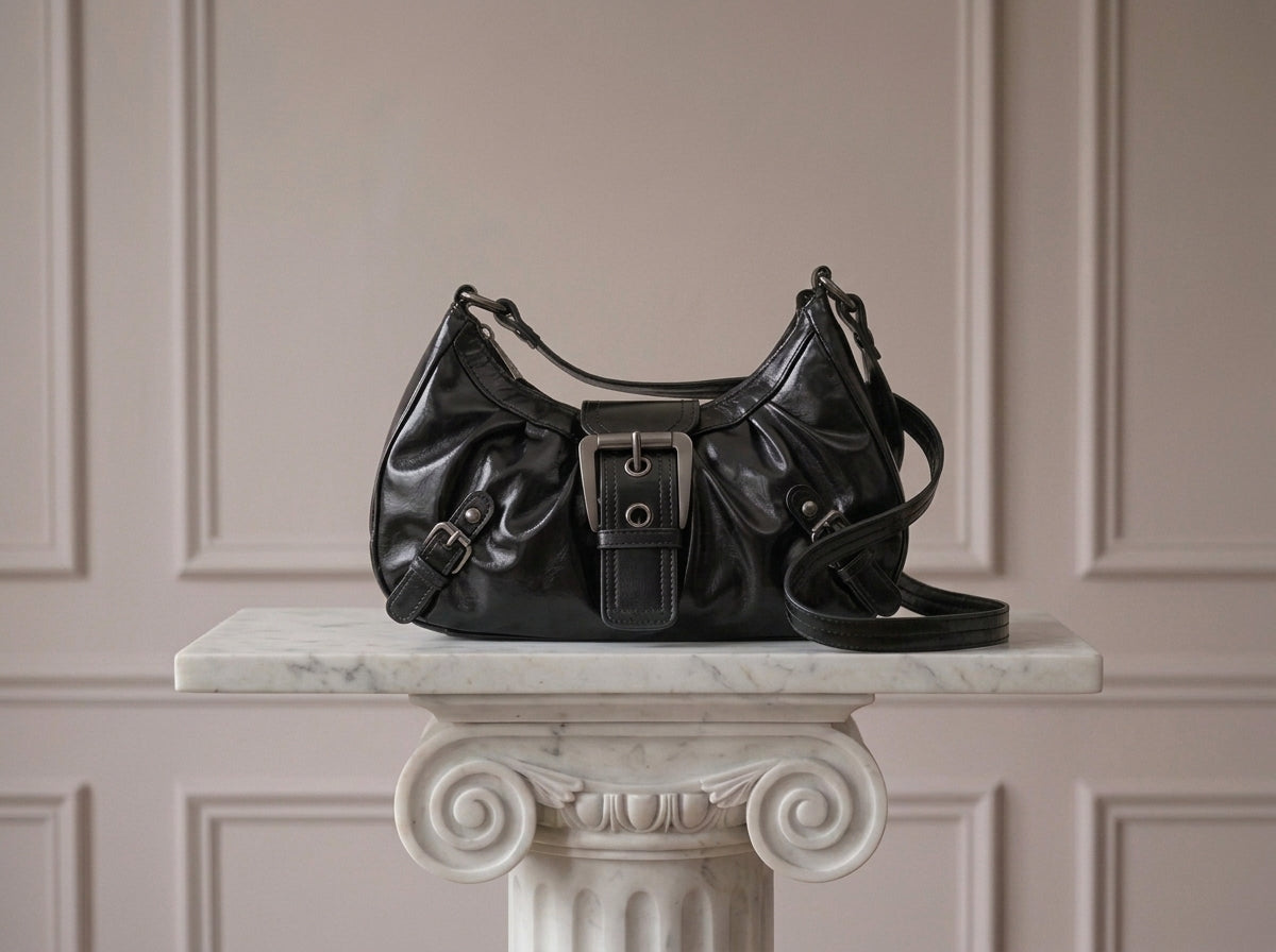Noctelle — Bolso de Hombro con Doble Hebilla