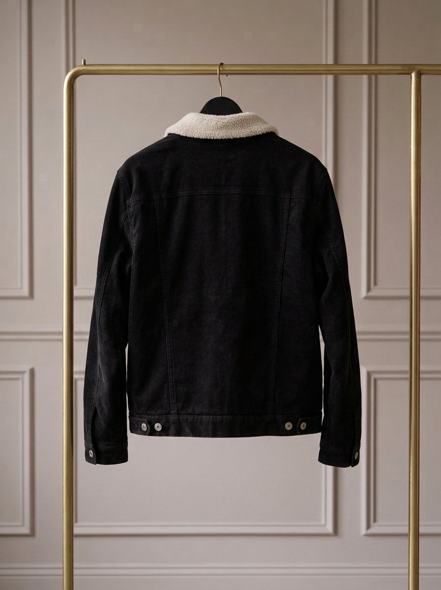 Varek — Chaqueta Trucker con Cuello de Borreguito
