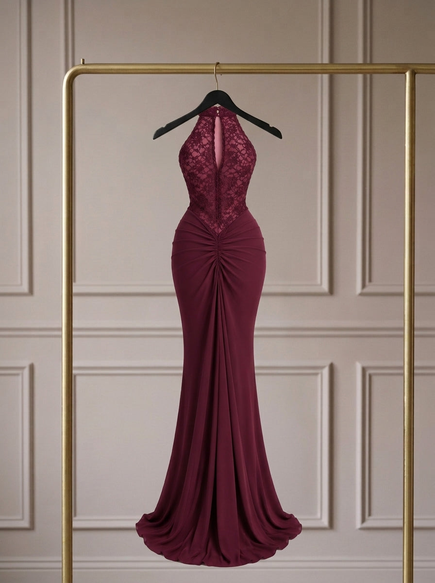 Seraphine — Vestido de Noche con Encaje Escultural