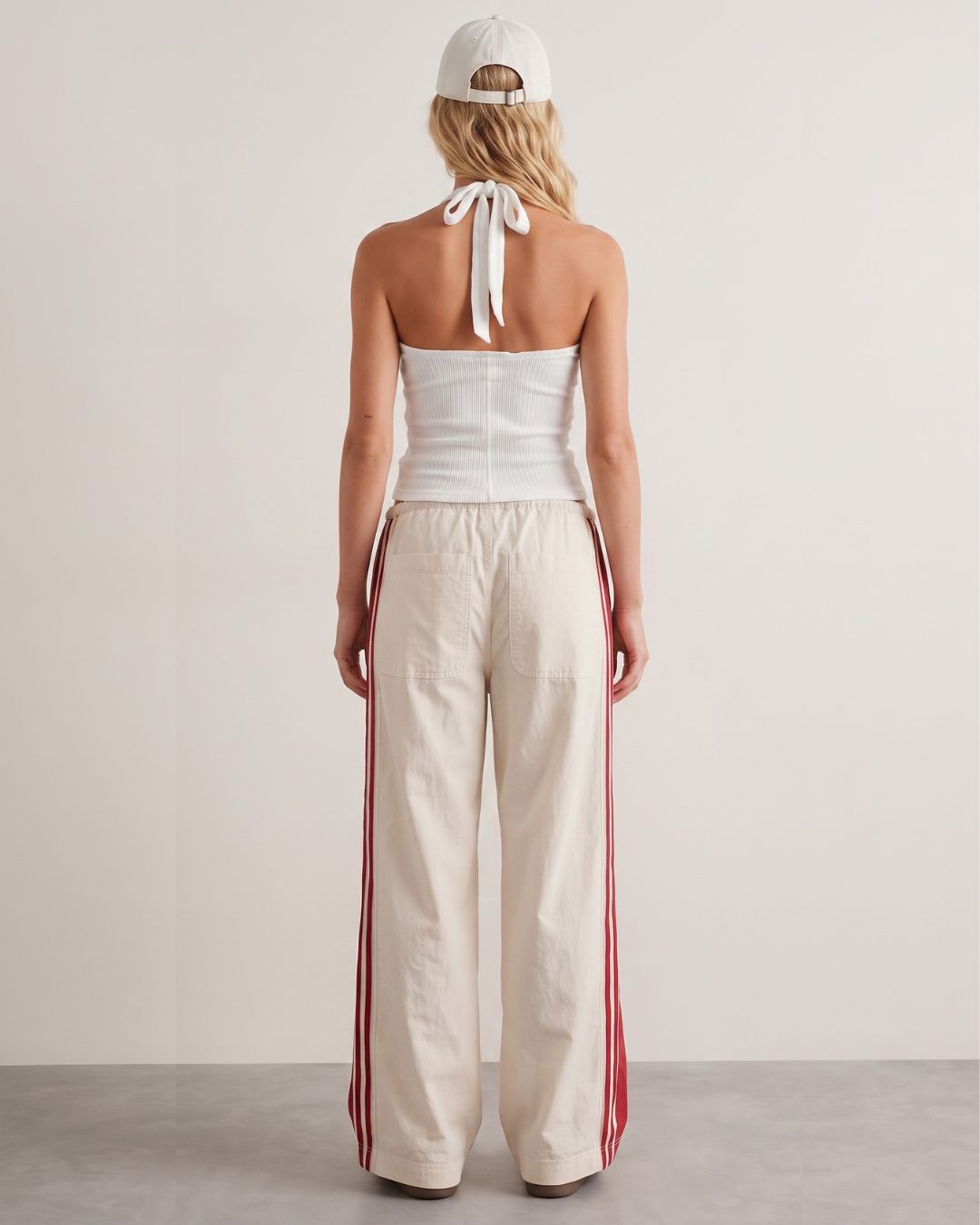 Sérrane — Pantalón Wide-Leg con Banda Lateral