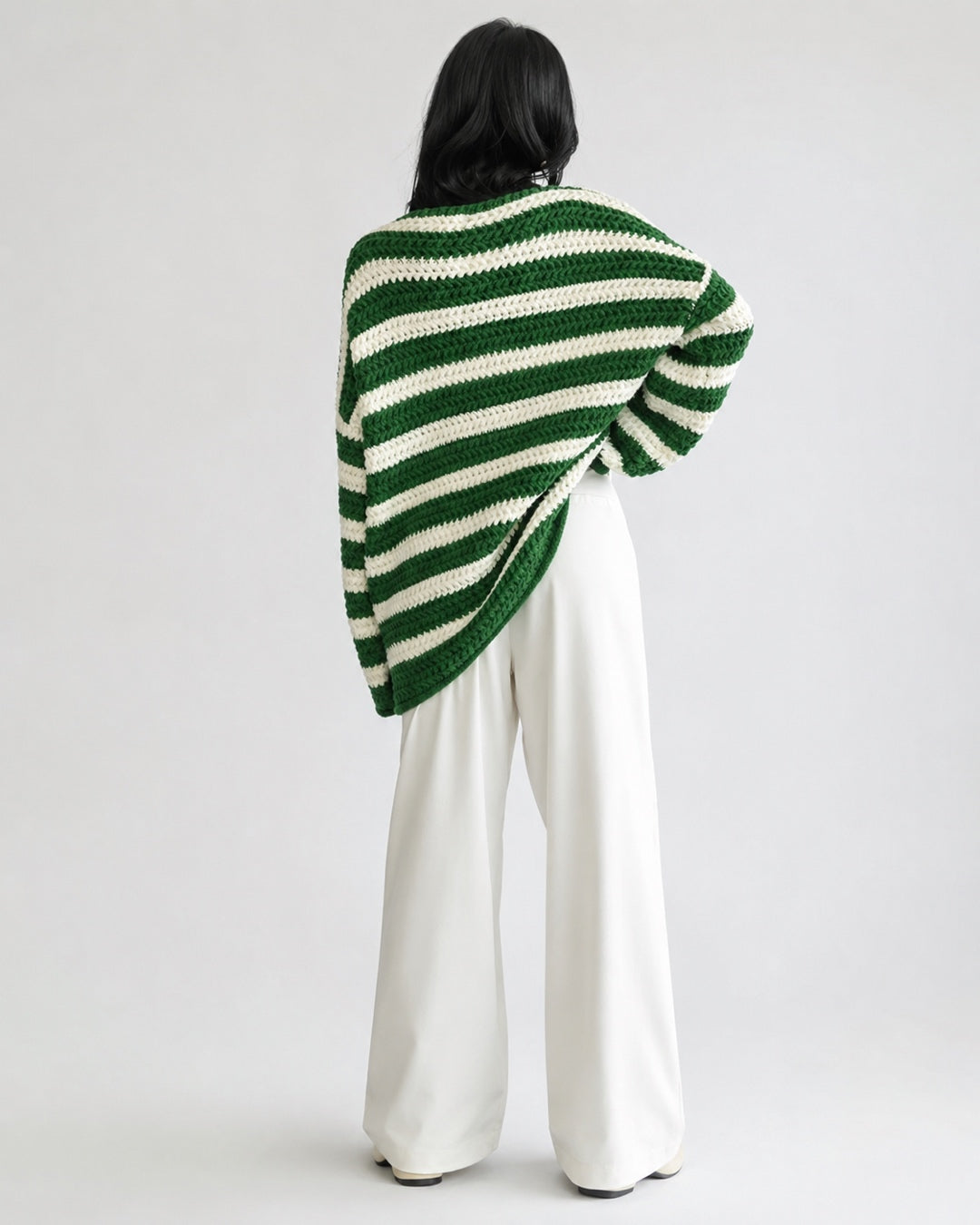 Élovia — Jersey de Punto a Rayas Oversize