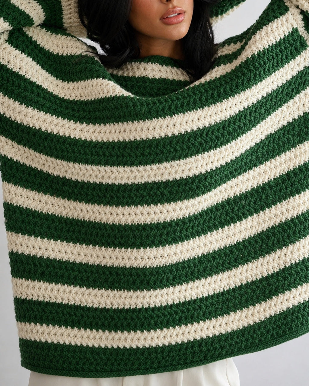Élovia — Jersey de Punto a Rayas Oversize