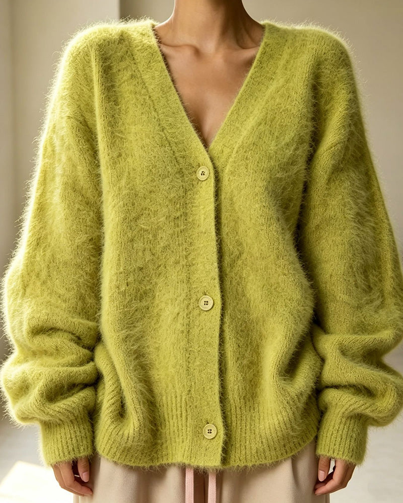 Aveline — Cárdigan de Punto Suave Oversize