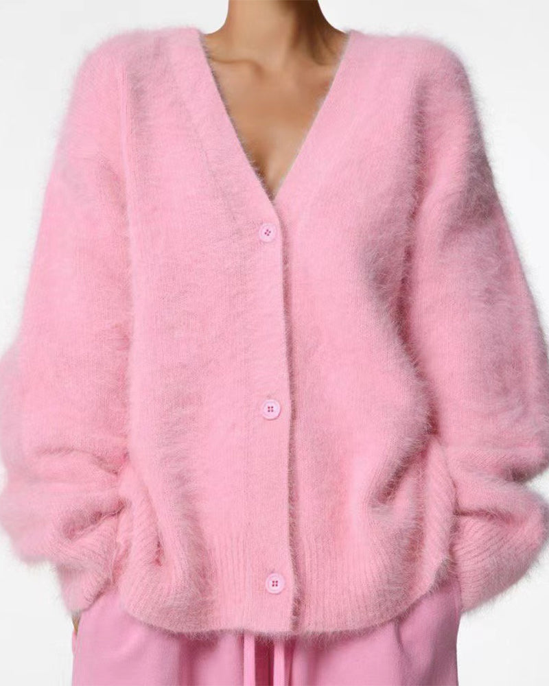 Aveline — Cárdigan de Punto Suave Oversize