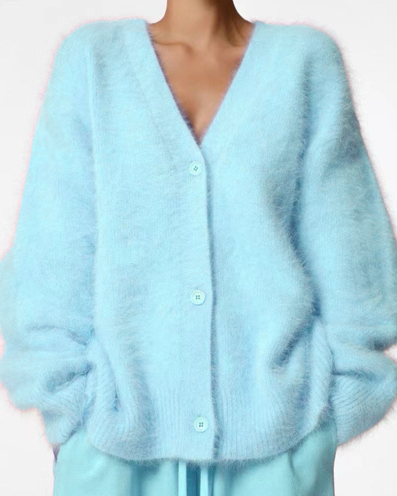 Aveline — Cárdigan de Punto Suave Oversize