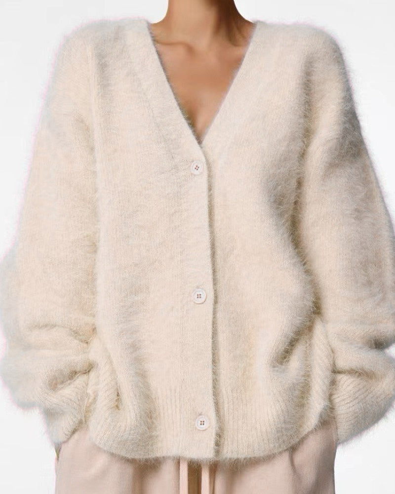 Aveline — Cárdigan de Punto Suave Oversize