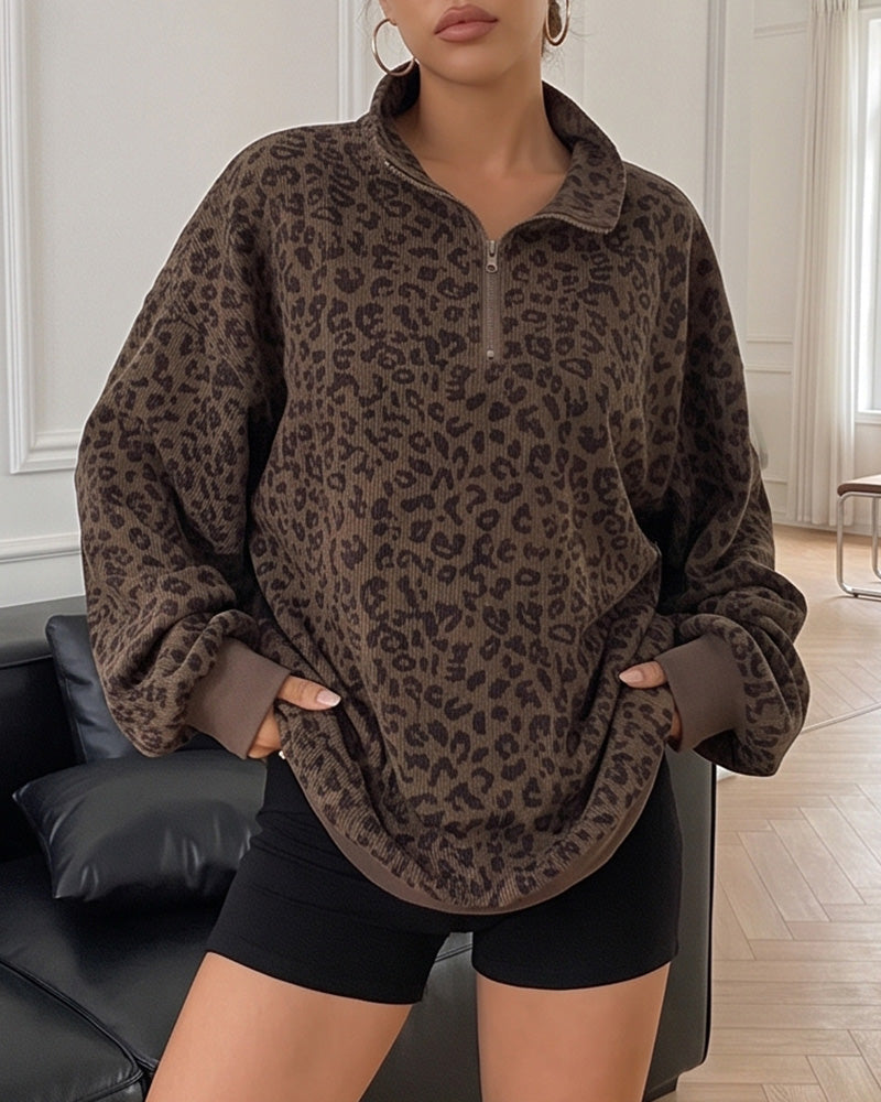 Félina — Jersey Oversize Half-Zip