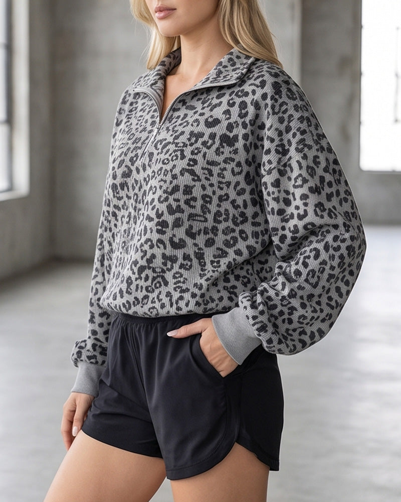 Félina — Jersey Oversize Half-Zip