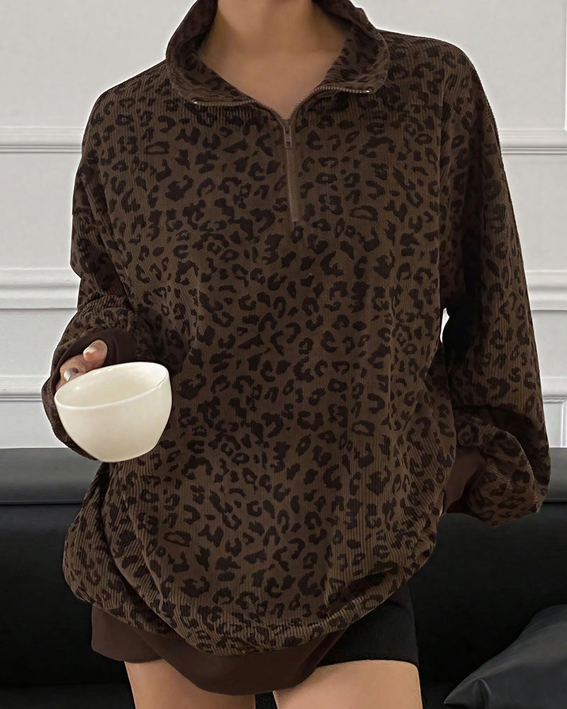 Félina — Jersey Oversize Half-Zip