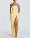 Calyssé — Vestido Maxi Corsé con Drapeado