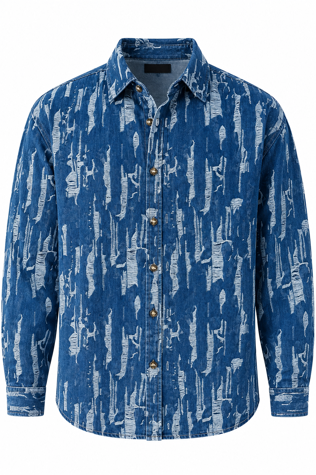 Zayre — Sobrecamisa Denim Efecto Ráfaga