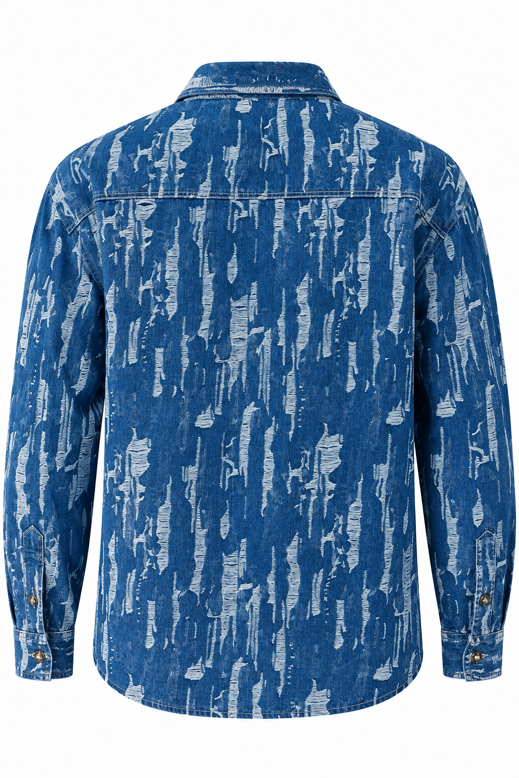 Zayre — Sobrecamisa Denim Efecto Ráfaga