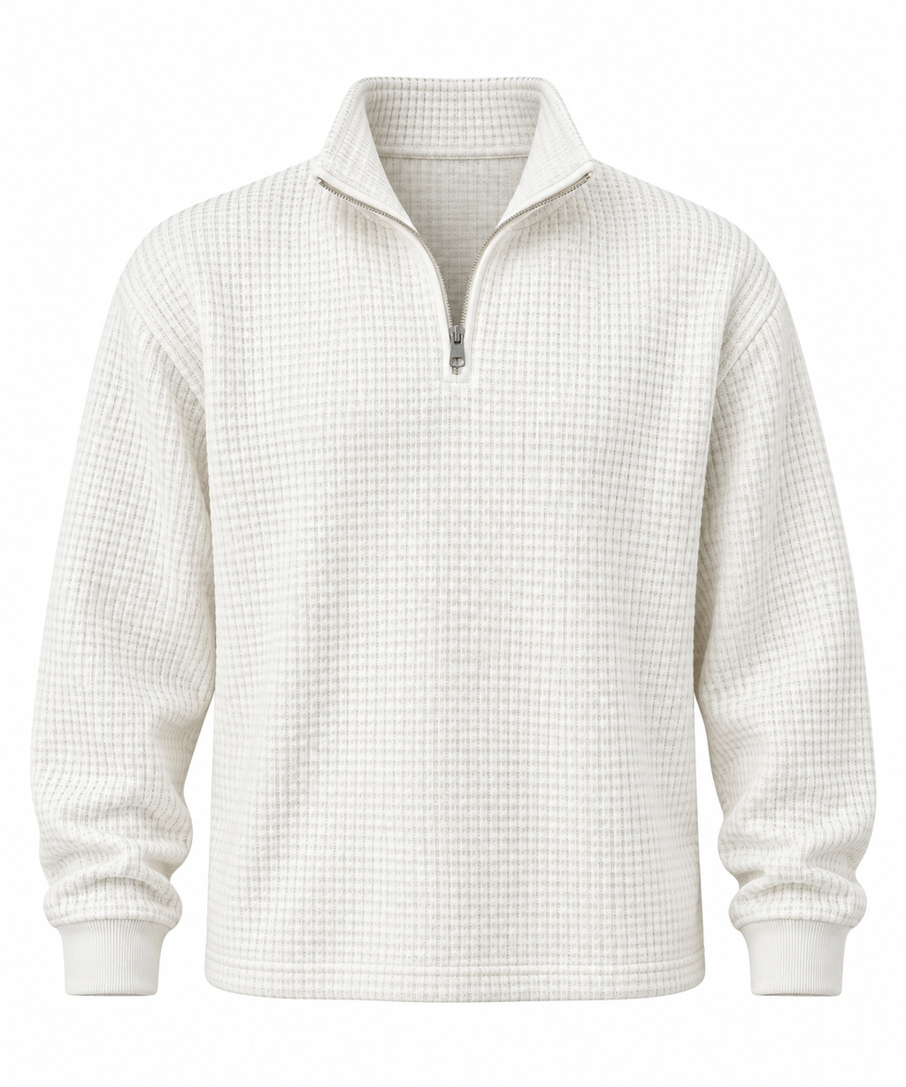 Eyara — Jersey Waffle Quarter-Zip