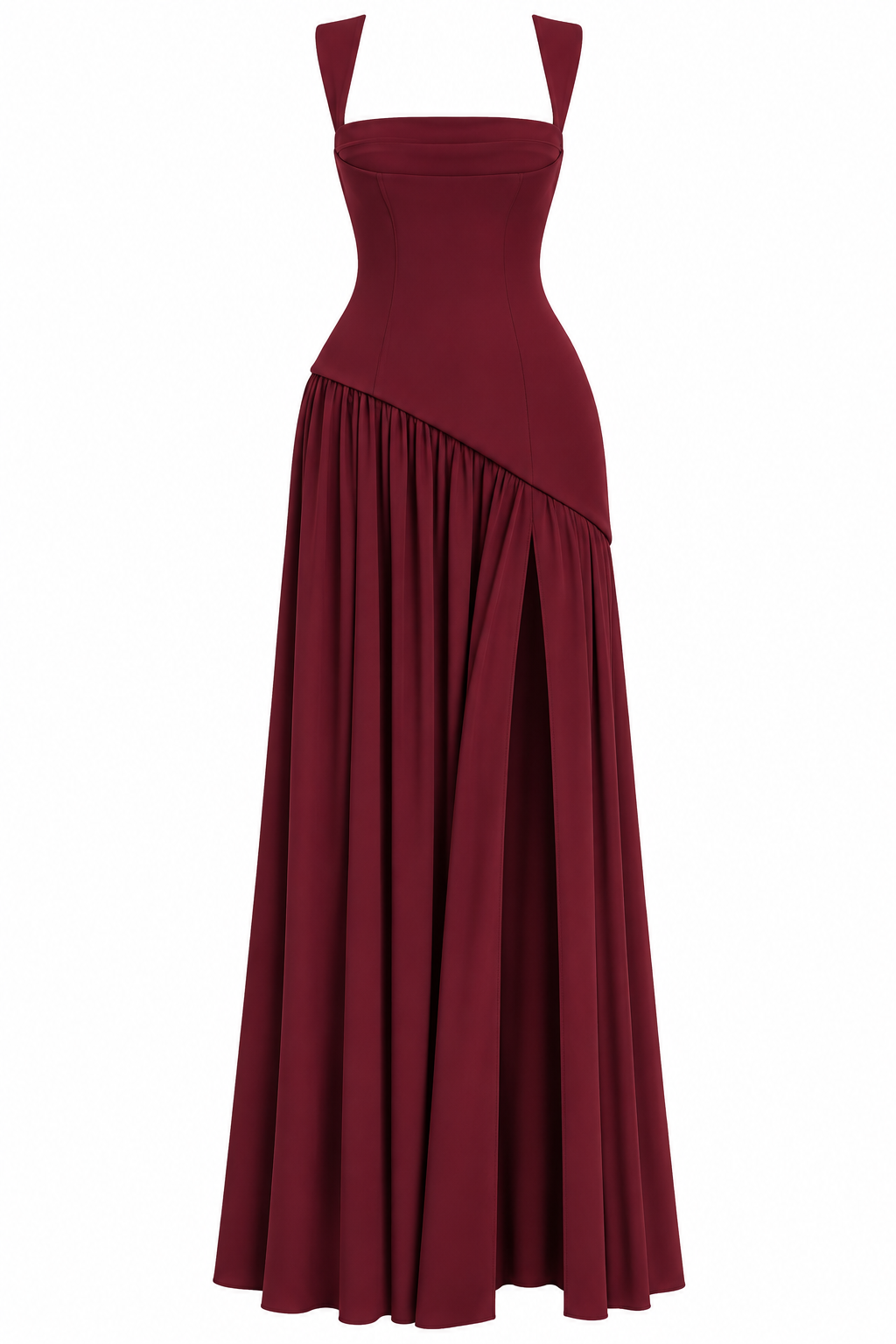 Évarelle — Vestido Maxi Drapeado con Fular