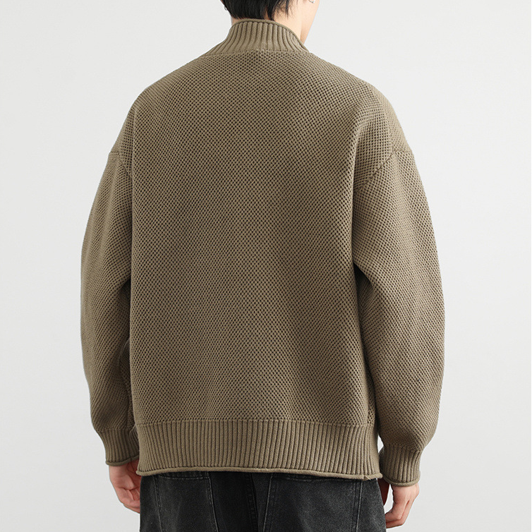 Joel — Chaqueta de Punto Waffle