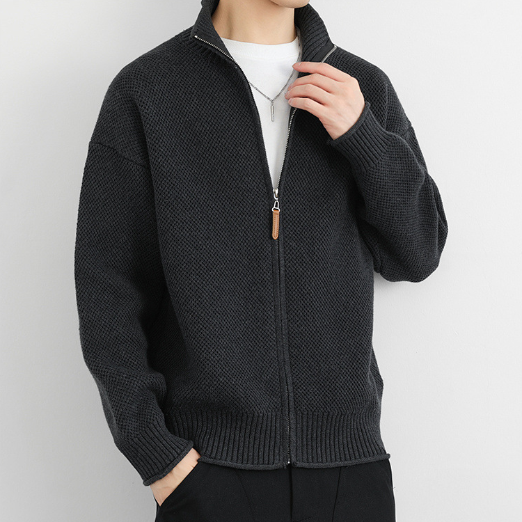 Joel — Chaqueta de Punto Waffle