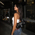 Noctelle — Bolso de Hombro con Doble Hebilla