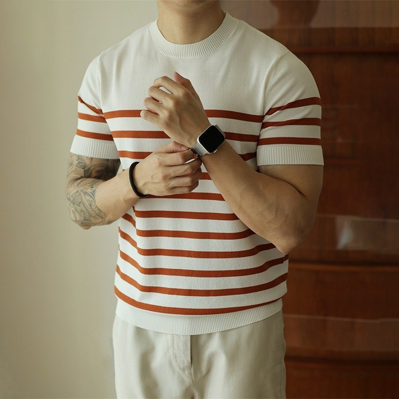Nilo — Camiseta de Punto a Rayas
