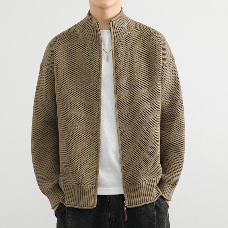 Joel — Chaqueta de Punto Waffle