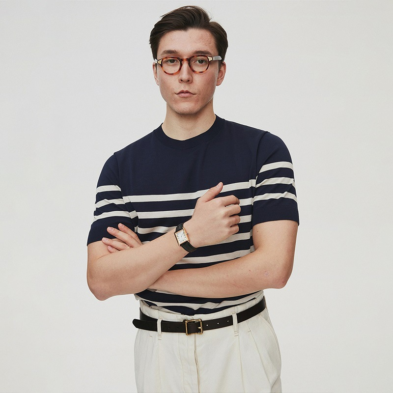 Nilo — Camiseta de Punto a Rayas