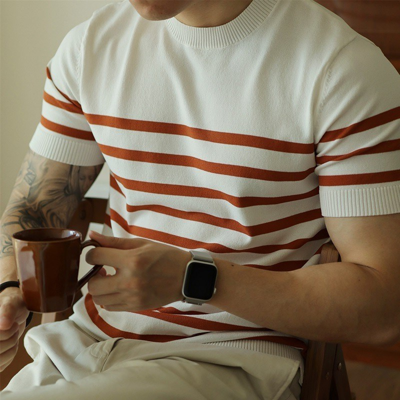 Nilo — Camiseta de Punto a Rayas