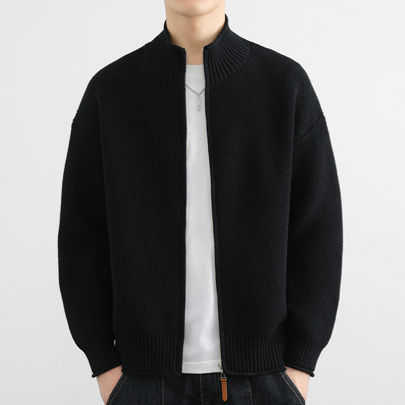 Joel — Chaqueta de Punto Waffle