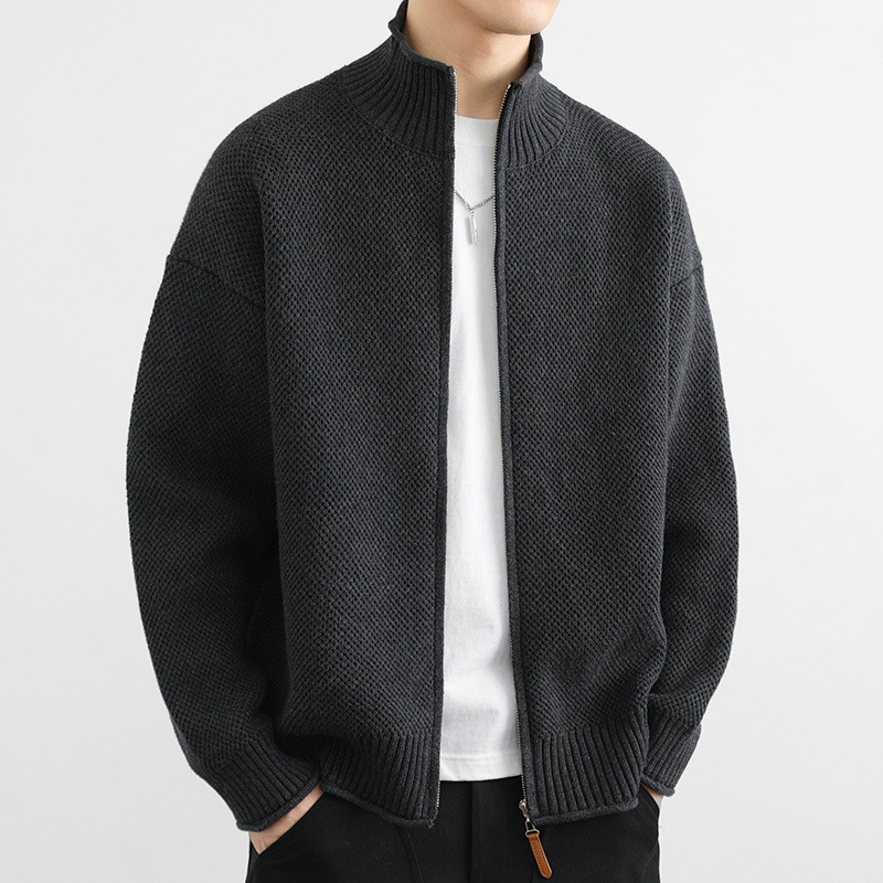Joel — Chaqueta de Punto Waffle