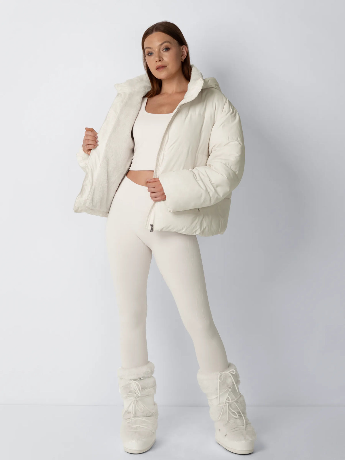 Élodie — Chaqueta Acolchada con Capucha Desmontable