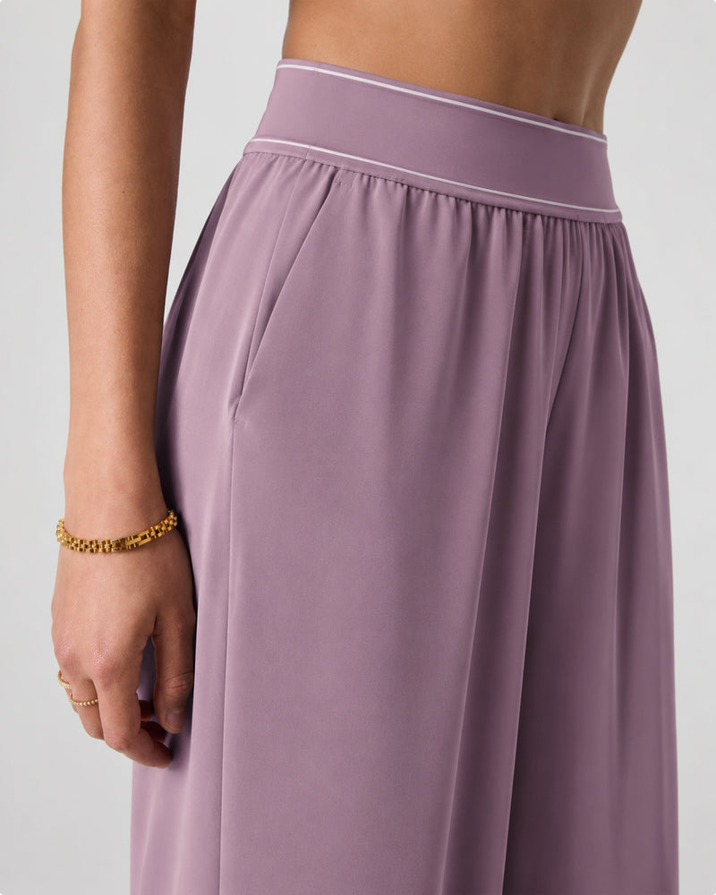 Orelia — Pantalón Palazzo de Caída Fluida
