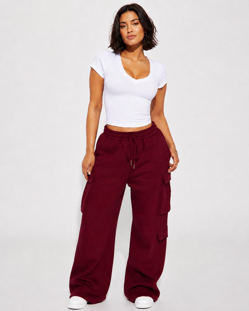 Dectara — Pantalón Cargo Wide-Leg